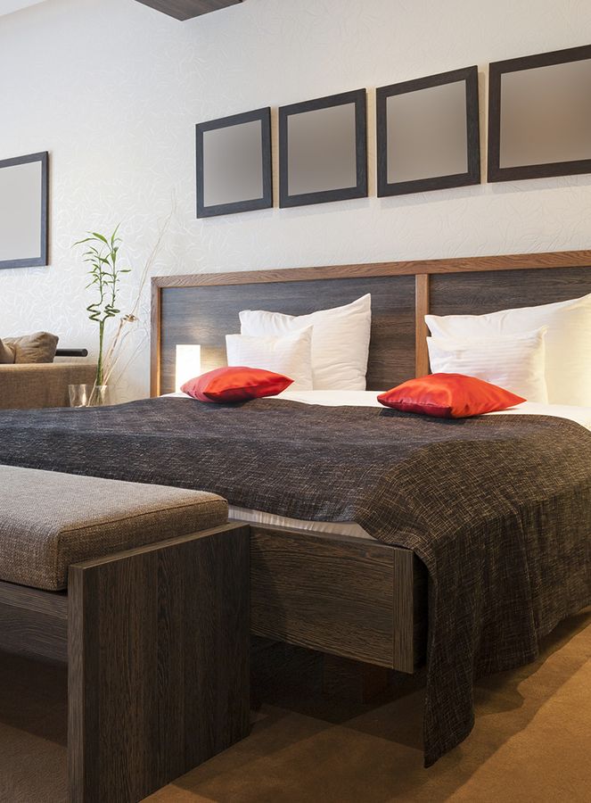 Eingerichtetes Schlafzimmer nach dem Homestaging